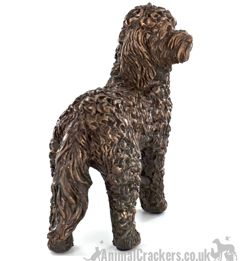 Cold Cast Bronze Labradoodle ornament figurine collectable Doodle Dog lover gift